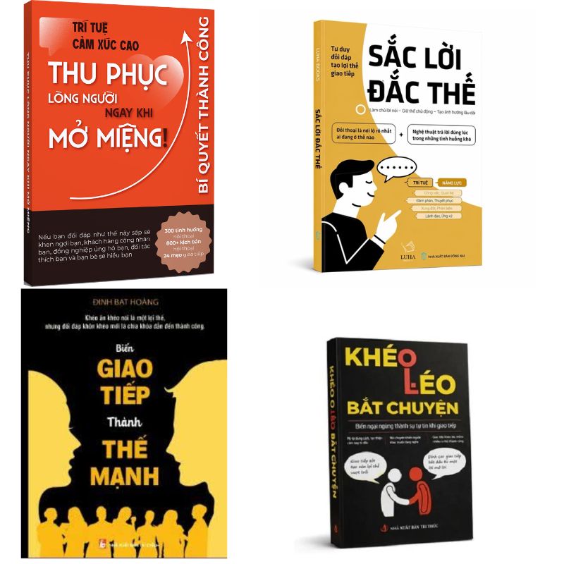 Combo 4 cuốn: Thu phục lòng người + Sắc lời đắc thế + Biến giao tiếp + Khéo léo